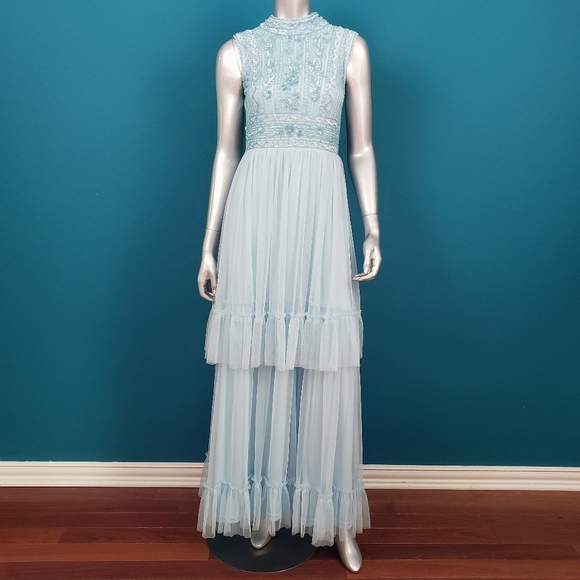 🆕️ 🎬 FROCK & FRILL Tiered Sequin Maxi Dress // (NWT) - Picture 5 of 8